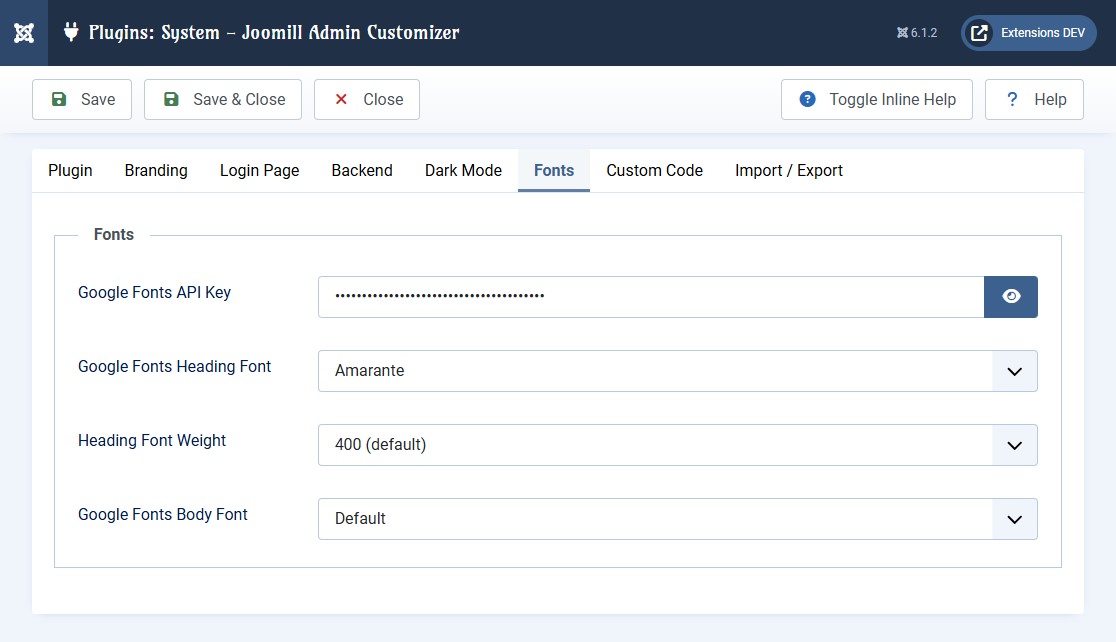admincustomizer fonts 01