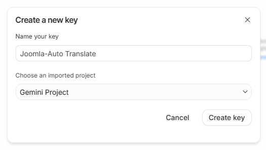 google ai studio key
