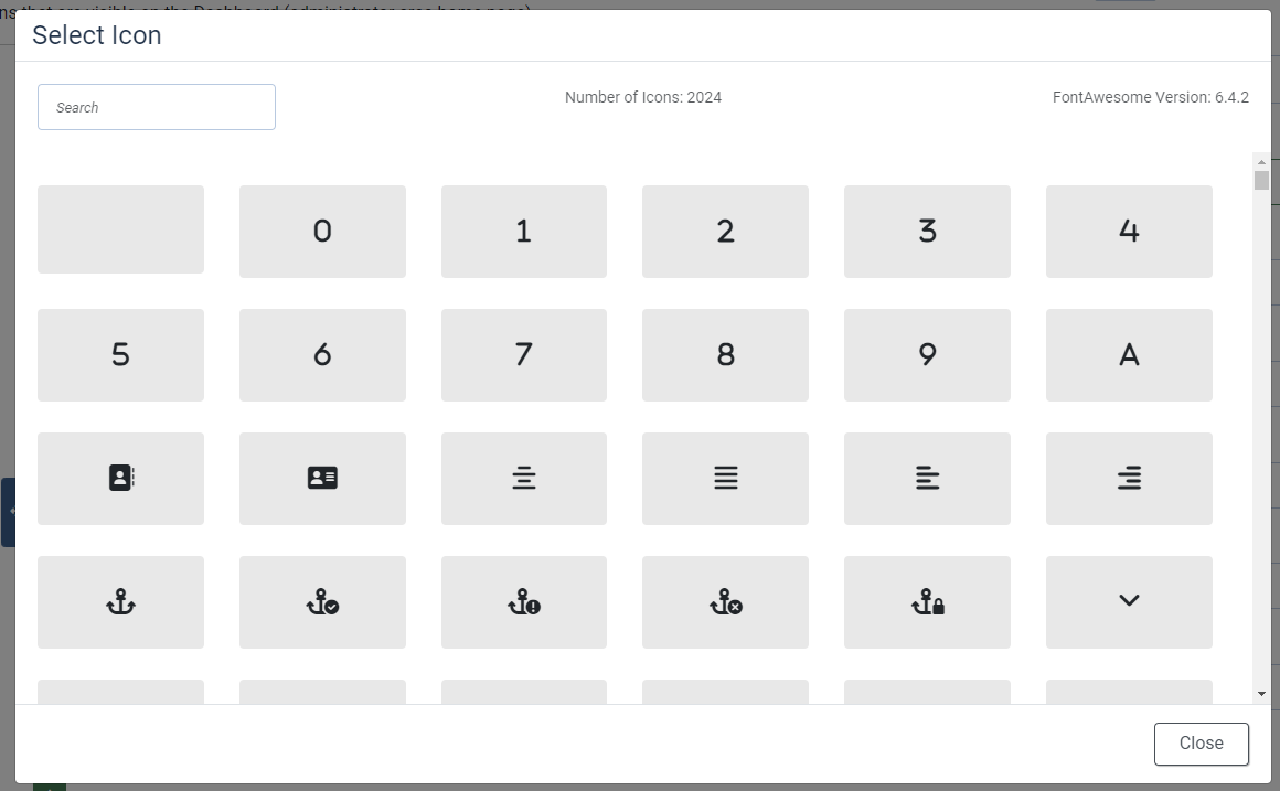 FontAwesome6 iconpicker