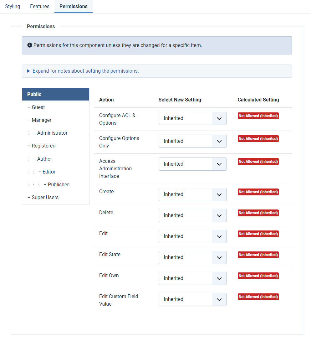 Joomla Price List with Login to see prices ACL feature